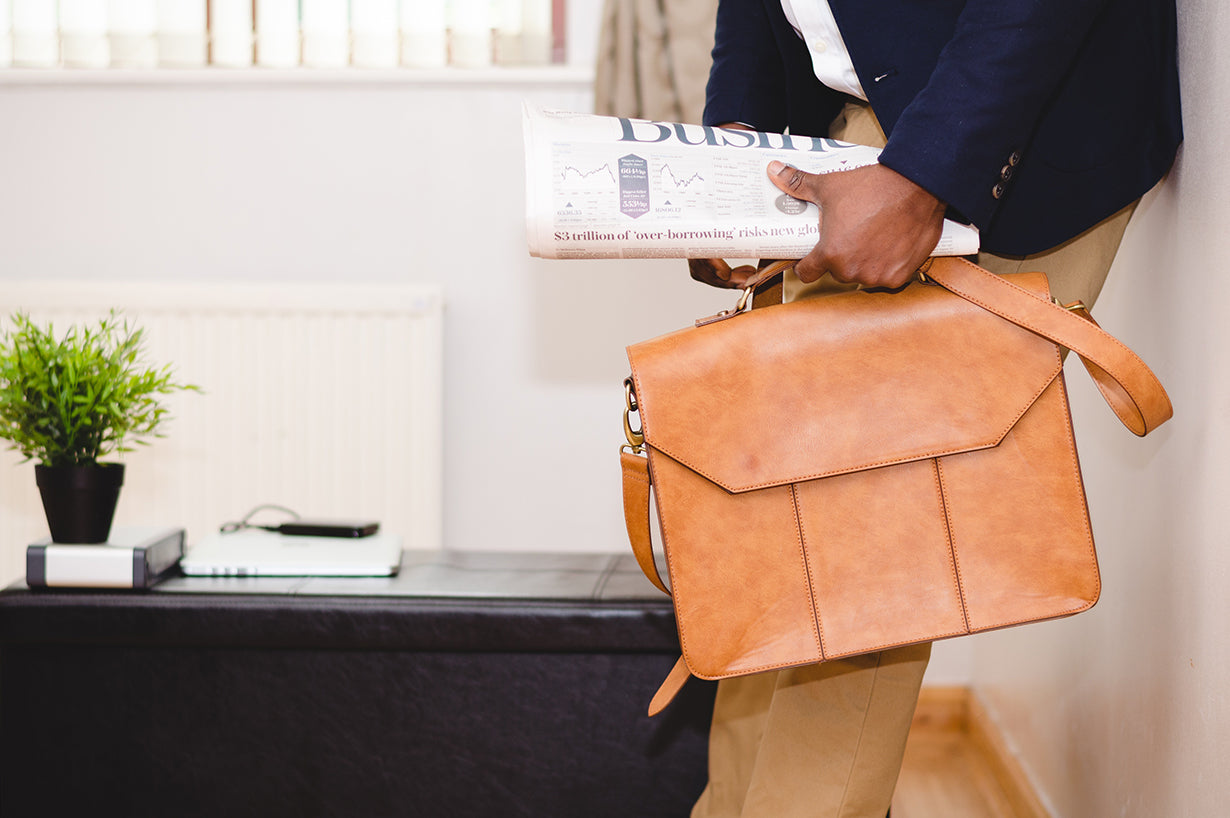 Executive bag in leather